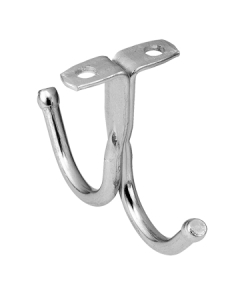 4 Pack Cubicle Double Coat Hooks for 2 Width Cubicle Panel Partition Wall,  Cubicle Panel Metal Hooks for Hanging Clothes, Bags, Purses, Keys